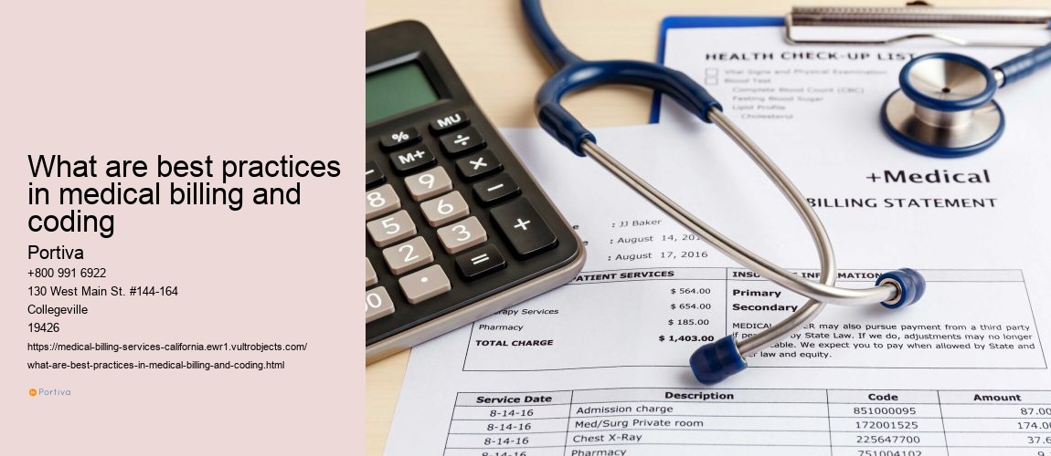 What are best practices in medical billing and coding